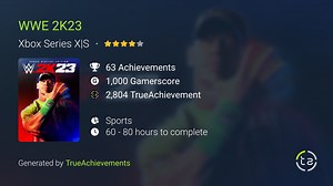 WWE 2K23 Achievements