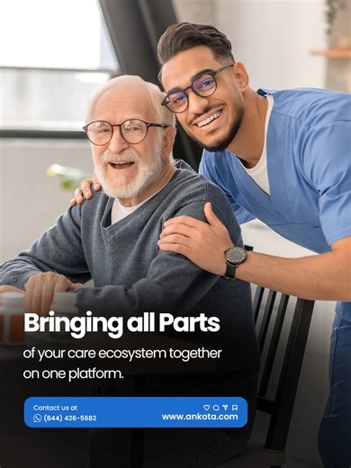 All parts of your care ecosystem on one platform. Ankota connects scheduling, EVV, billing, and reporting for seamless care delivery. 👉 www.ankota.com #homecare #caretech #EVV #foryou