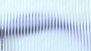 Abstract 3d render, background animation with reeded glass effect, 4k seamless looping video