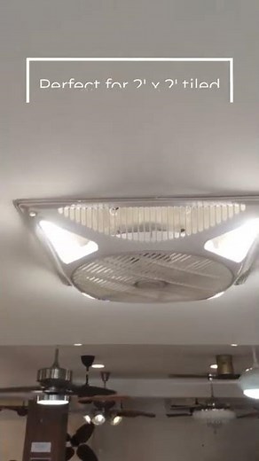 Low Height Ceiling Designer Fans | Designed for low height office ceilings | Recessed Fan Collection