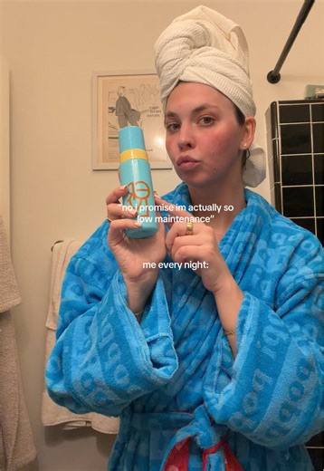 i mean yeah my nighttime routine and morning routine may be a lot of steps but i’m fast at it? soooo? #nightroutine #highmaintenance #beauty #winddown #lifestyle @drinkpoppi @Crown Affair @erlyskin @Augustinus Bader @Kiehl's Since 1851 @Tatcha US @Roller Rabbit @CYKLAR @omniluxled