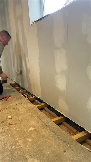 7.4K views · 20 reactions | The plumber was held up at another job, But that wasn’t going to spoil my fun here as I was super excited to lay this floor 來 So I moved the radiator myself.. No problems.. Only Solutions ‍ | Decked Out Joinery Ltd | Facebook