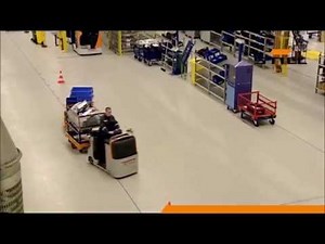 Comparison driving characteristics of tugger trains (Concept with and without lifting function)