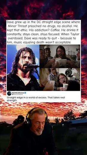 Dave Grohl's Only Addiction is Coffee | Straight Edge Since DC Hardcore #DaveGrohl #straightedge