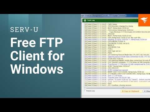 Serv-U FTP Voyager -- Free FTP Client for Windows