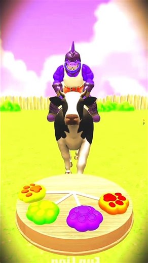 “#Bull on a Bike?! 😱 Cartoon Man Riding on T#op | 3D Cartoon# Comedy Short”