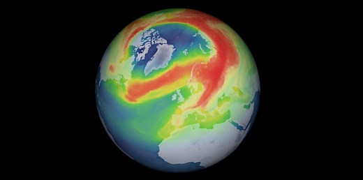 Unusual ozone hole opens over the Arctic