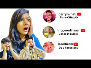 ASKING YOUTUBERS FOR A DARE WITH MY BROTHER & SISTER | Rimorav Vlogs