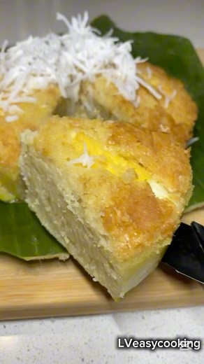 377K views · 3.3K reactions | Bibingka using rice flour #bibingka #kakanin Ingredients 2 cups coconut milk 1/2 tsp salt a pinch of salt 1/4 cup butter 2 cups rice flour 1 1/2 tbsp baking powder 4 egg yolks Salted egg Shredded coconut or cheese Enjoy!!!❤️ Enjoy | LV Easy Cooking | Facebook