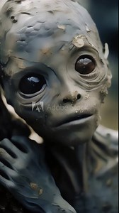 A closeup of an alien child, being ripped away from their family and forced into labor on a humanowned mining colony, tears streaming down their face.