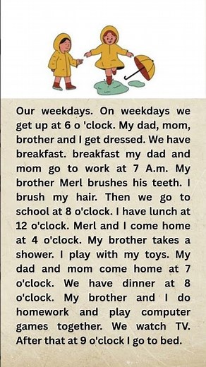 Our Weekday Routine 🕒