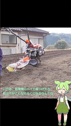 管理機で畝立て #農業#管理機#畝立て