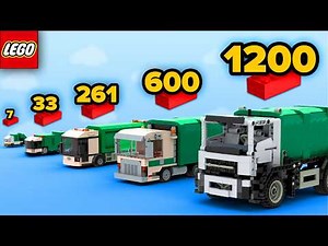LEGO GARBAGE TRUCKS From 7 to 1200 Parts | Comparison