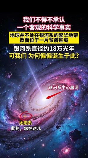 我们不得不承认一个客观的科学事实地球并不处在银河系的繁华地带反而位于一片贫瘠区域银河系直径约18万光年可我们为何偏偏诞生于此