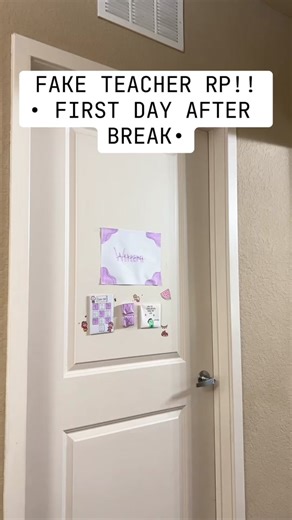 First Day Teacher Role Play After Break - Classroom Activities Recap