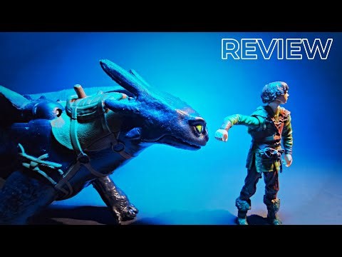 Toothless & Hiccup Review! | How To Train Your Dragon Live Action Movie Action Figures