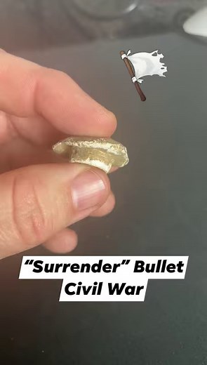 The “surrender” bullet from the Civil War. | History Seekers