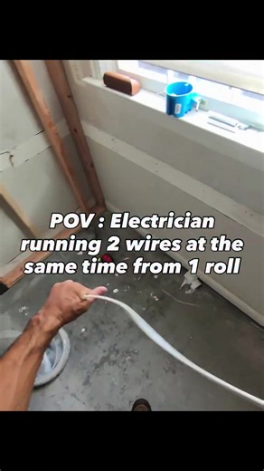2 wires, same spool, no issues! #electrician #fyp #fy #viral #fypシ | electrician