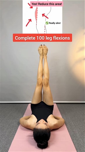 Inner thigh fat? Outer thigh flab? 100 reps daily for jaw-dropping sculpted & sexy legs!🔥 #workout