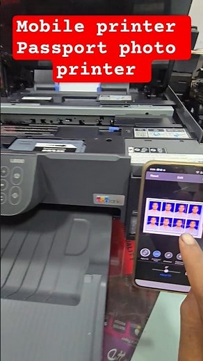How to print passport photos from mobile using Epson L8100 #passportphotoprinting #Mobileprinter ...