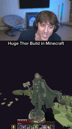 Huge Thor build in Minecraft