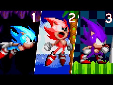 3 Different Super Sonic in Sonic 2 ~ Sonic 2 Absolute mods ~ Gameplay