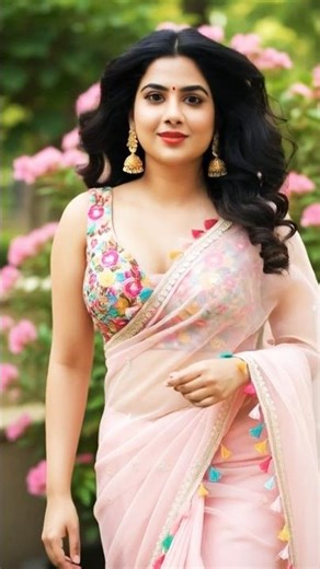 "Confidence Level: Saree Bold 🔥💞