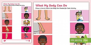 What My Body Can Do Matching Worksheet