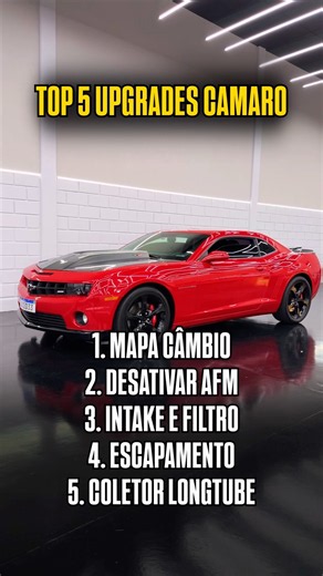 Top 5 Upgrades pra fazer no Camaro SS V8