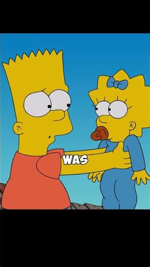 Bart and Maggie get along very well. #anime #animerecap #TheSimpsons