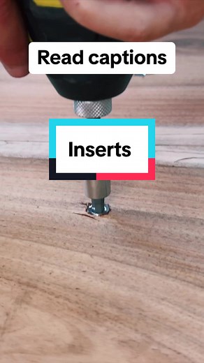 This is why I use CA glue with threaded inserts. The biggest thing I want to avoid is the threaded insert working their way out over time. This is already very unlikely because of the design of these particular ones but the glue gives it that little more strength and it also assists with sinking it fully similar as paste wax with screws. #woodworking #diy #satisfying #diningtable #blackwood