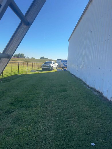 If it ain’t clicking, it ain’t making money. 💥 Out here putting in work at this racehorse ranch…washing and painting their big metal roofs till they shine again. When your property looks good, business clicks. 💪 Pro Clean Plus 📞 405-880-7972 💧 Earned. Not Given. | Pro Clean Plus