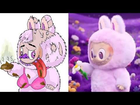 LABUBU The Monster Labubu Funny Drawing Meme | Crazy Cartoon Meme