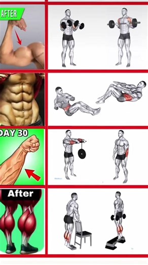 full body workout fitness exercise body workout biceps work out six pack workout forms leg workout ✅