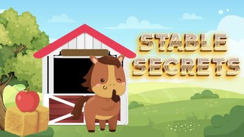 Interactive Spelling & Vocabulary Digital Sticker Game- Horse