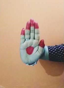 Odissi Dance Asanjukta Hasta Mudra.
