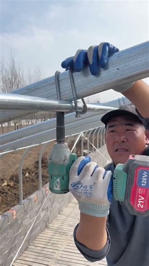 Amazing Greenhouse Frame Installation 🌱 | Steel Pipe Bending & Smart Construction #Shorts