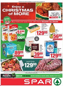 9.4K views · 1.9K reactions | Enjoy a Christmas of MORE and SAVE with SPAR until 5 December 2023  Take a look at these massive SAVINGS and download the leaflet by clicking on the cloud in the link https://spar.aflip.in/ssr2512_city_me.html | SPAR Inland | Facebook