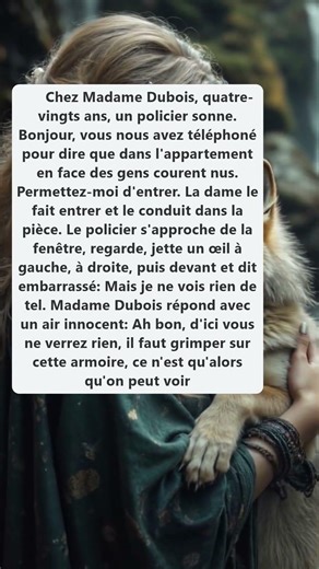 Mamie curieuse et policier surpris