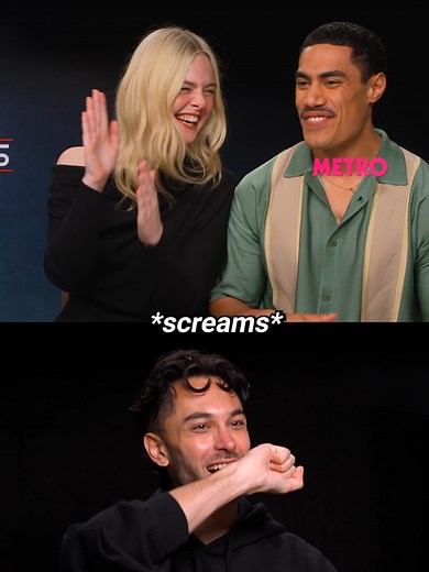 Dimitrius Schuster-Koloamatangi the man that you are 🙂‍↕️ Speaking with Metro producer Zac Haniff, @20thcentury 'Predator: Badlands' stars Elle Fanning and Dimitrius Schuster-Koloamatangi dived deep into the iconic Yautja native tongue and the complications of learning a fresh new language for the movie. When asked if they had any favourite one liners or phrases, Dimitrius gave us a one-on-one lesson on how to roll your R's and speak like his character, Dek of the Yautja ⚔️ 🎥: @zachaniff @disn
