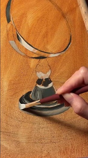 Creating a Realistic Mirror Painting on Canvas 📌🎗️