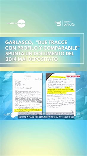 Mattino 5 on Instagram: "#Garlasco, Un documento molto importante del 2014 che non è stato mai depositato e finito agli atti solo oggi #Mattino5"
