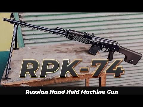 RPK-74 Kalashnikov hand-held light machine gun