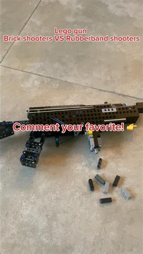 Wich is better Rubberband or brick shooters 🤔 #kevin183 #lego #legoguns