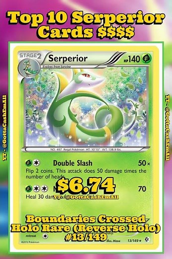 Top 10 Most Expensive Serperior Pokémon Cards of All Time 💰 #pokemon #pokemoncards #pokémon #top10