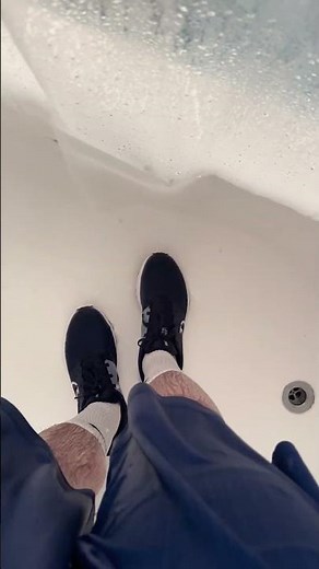 Dripping Wet Nike Run Defy Running Shoes Squish Around After Their Shower #nike #wetclothes #wet