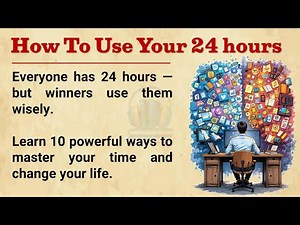 Reading and listening practice📚 || How to use your 24 hour || Graded Reader