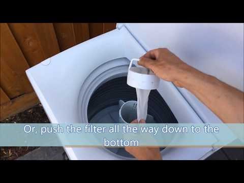 Top loader lint filter service