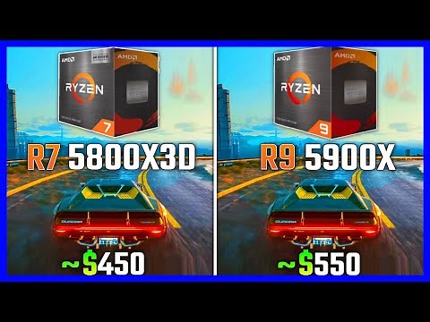 RYZEN 9 5900x vs RYZEN 7 5800x3d (TEST IN GAMES + BENCHMARK)