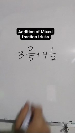 4.6K views · 32 reactions | Addition of Mixed fraction tricks #mathshorts #mathtricks | Ryan Delos Reyes | Facebook